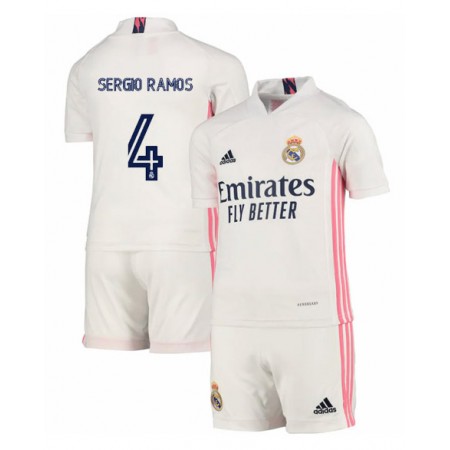 Jalkapallo Pelipaidat/Peliasut Real Madrid Sergio Ramos 4 Lasten Kotipaita 2020-2021